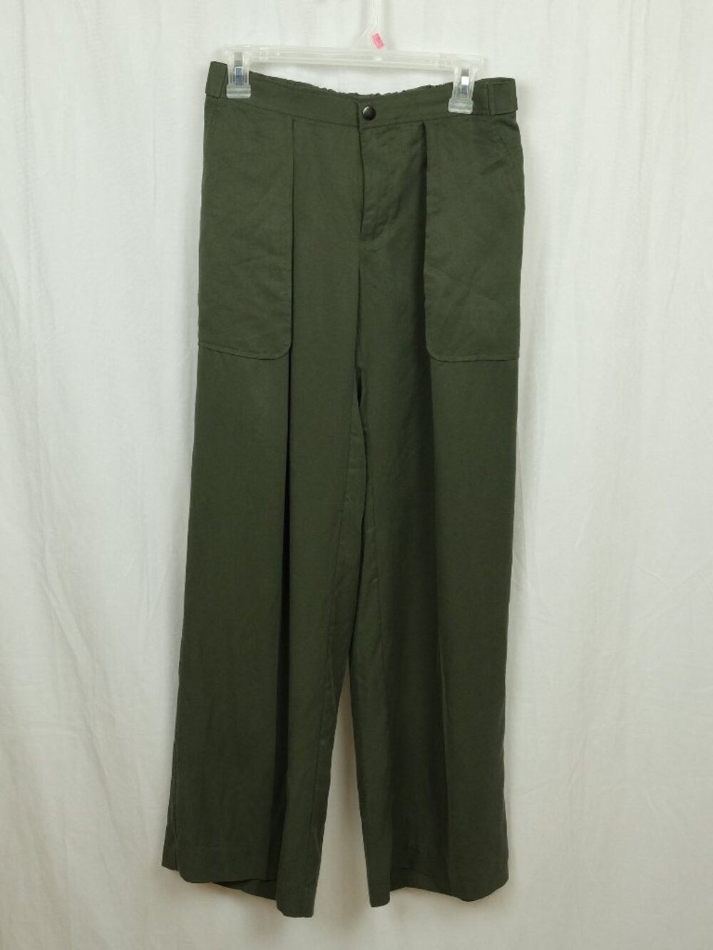 Banana Republic Olivia Wide Leg Trousers Workwear Green XS